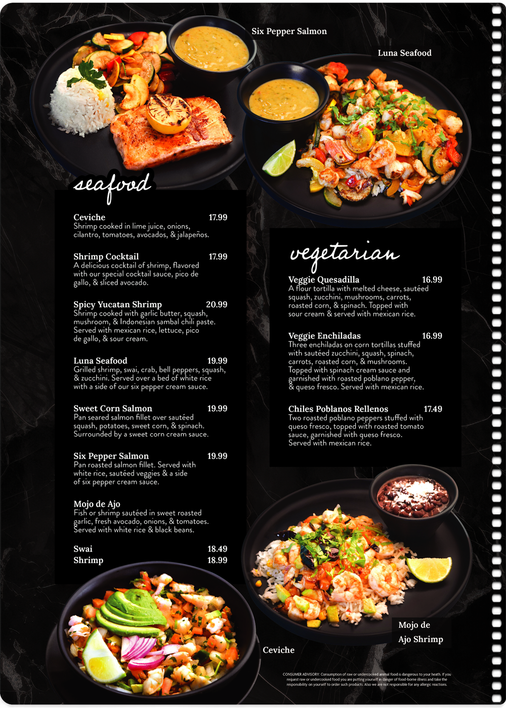 Menu-Luna | Modern Mexican